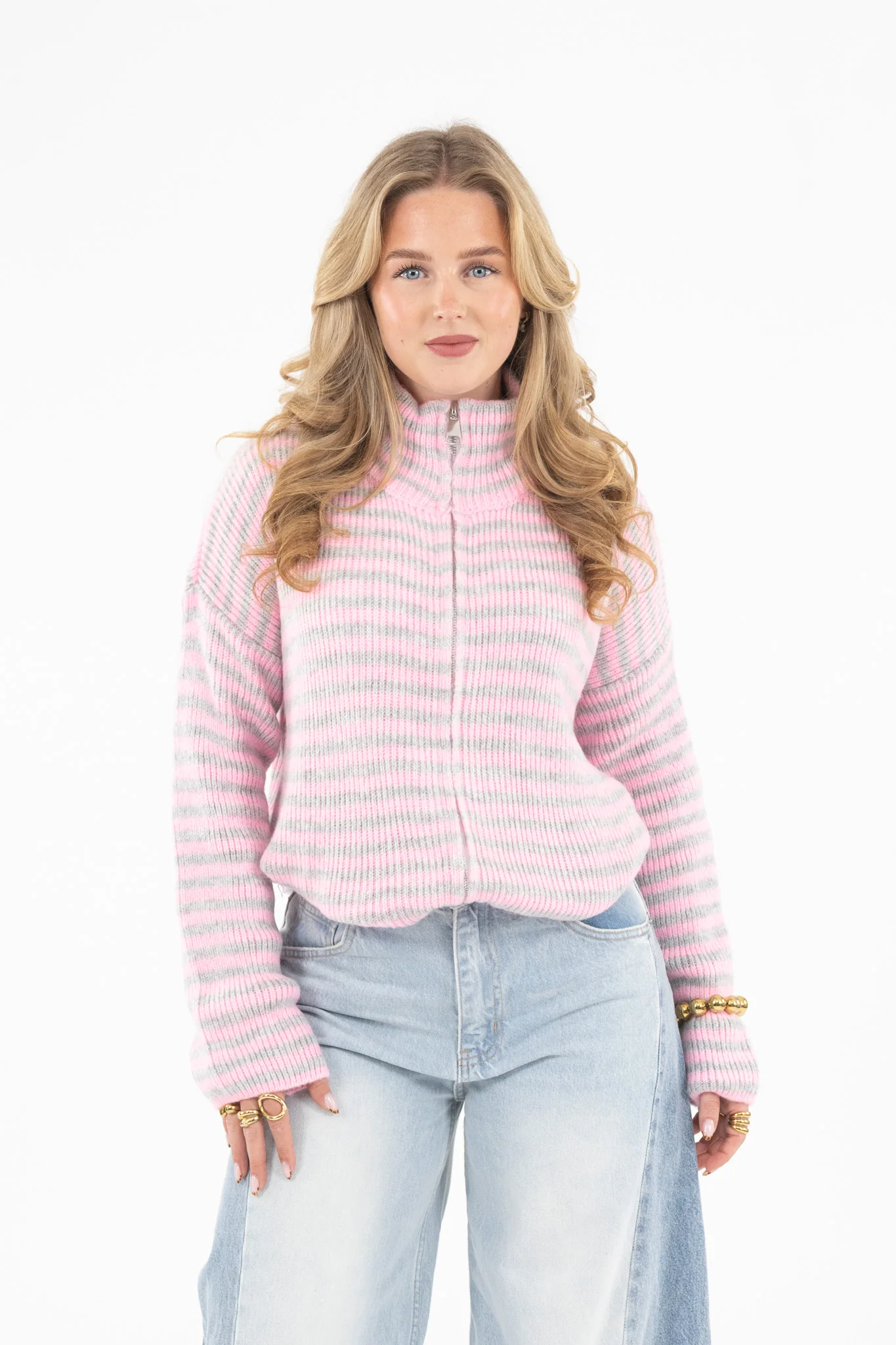 Ribbed Zip Cardigan - Image 7