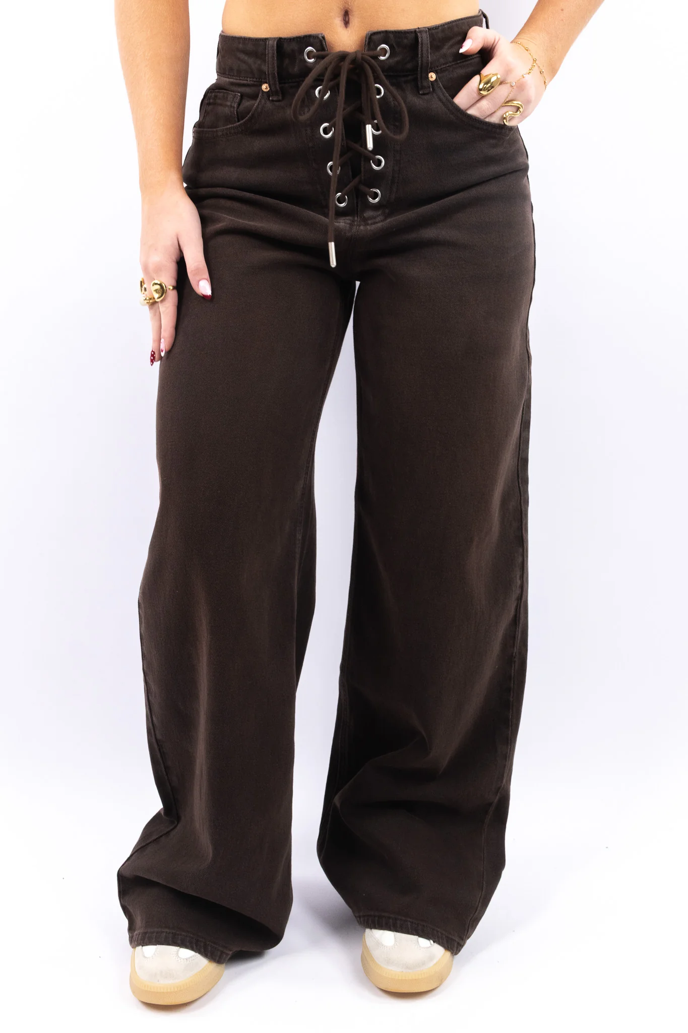 Rope Loose Fit Jeans - Image 7