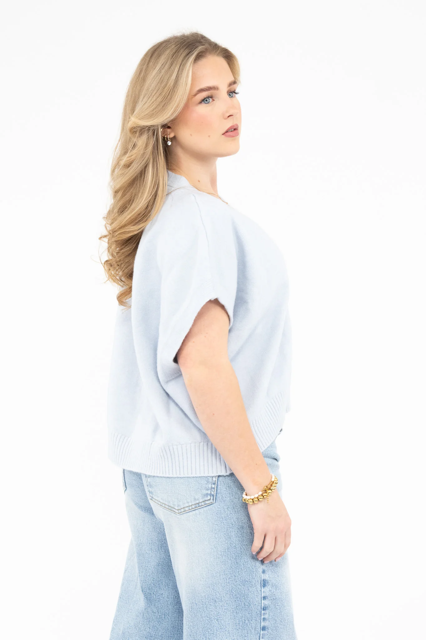 Short Sleeve Knit Cardigan - Image 17