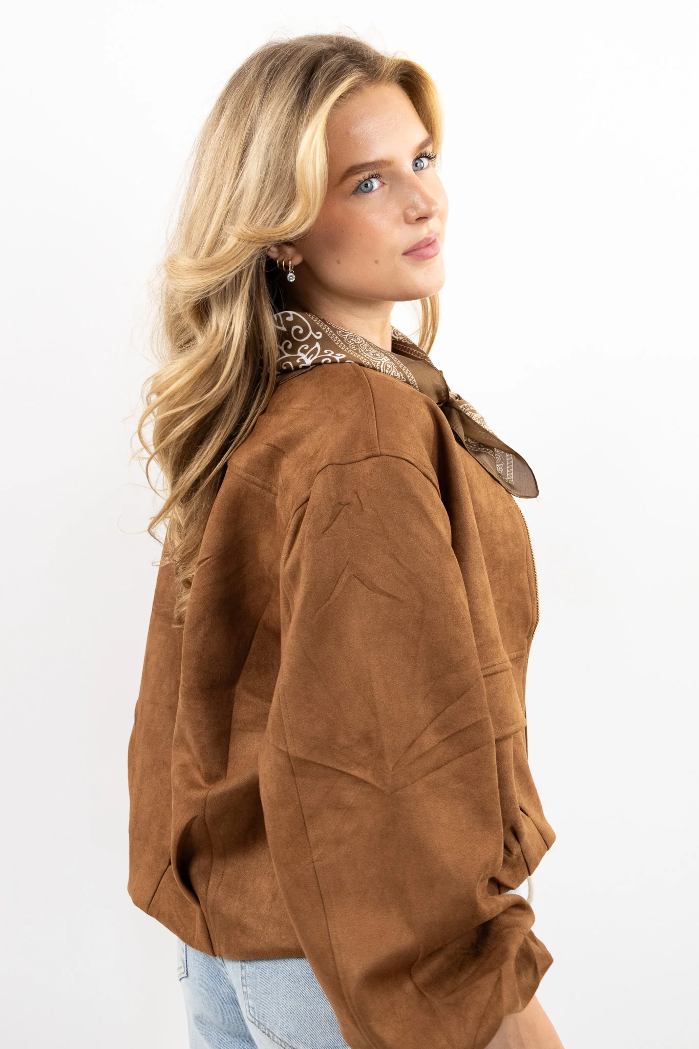 Suede Look Utility Jacket - Image 3