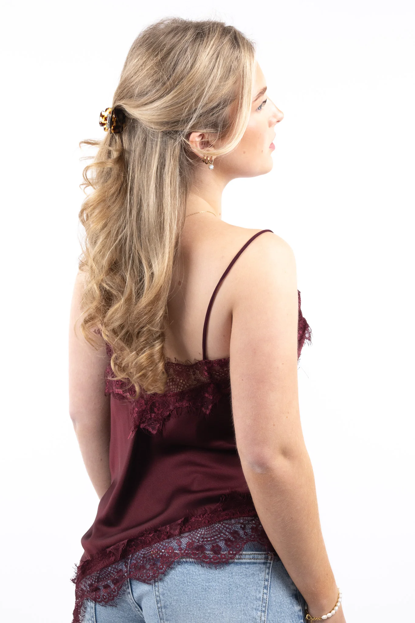 Sweetheart Satin Lace Top - Image 2