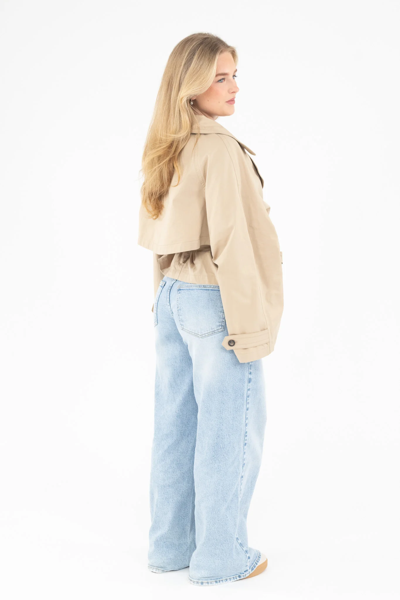 Tailored Belted Trench Jacket - Image 5