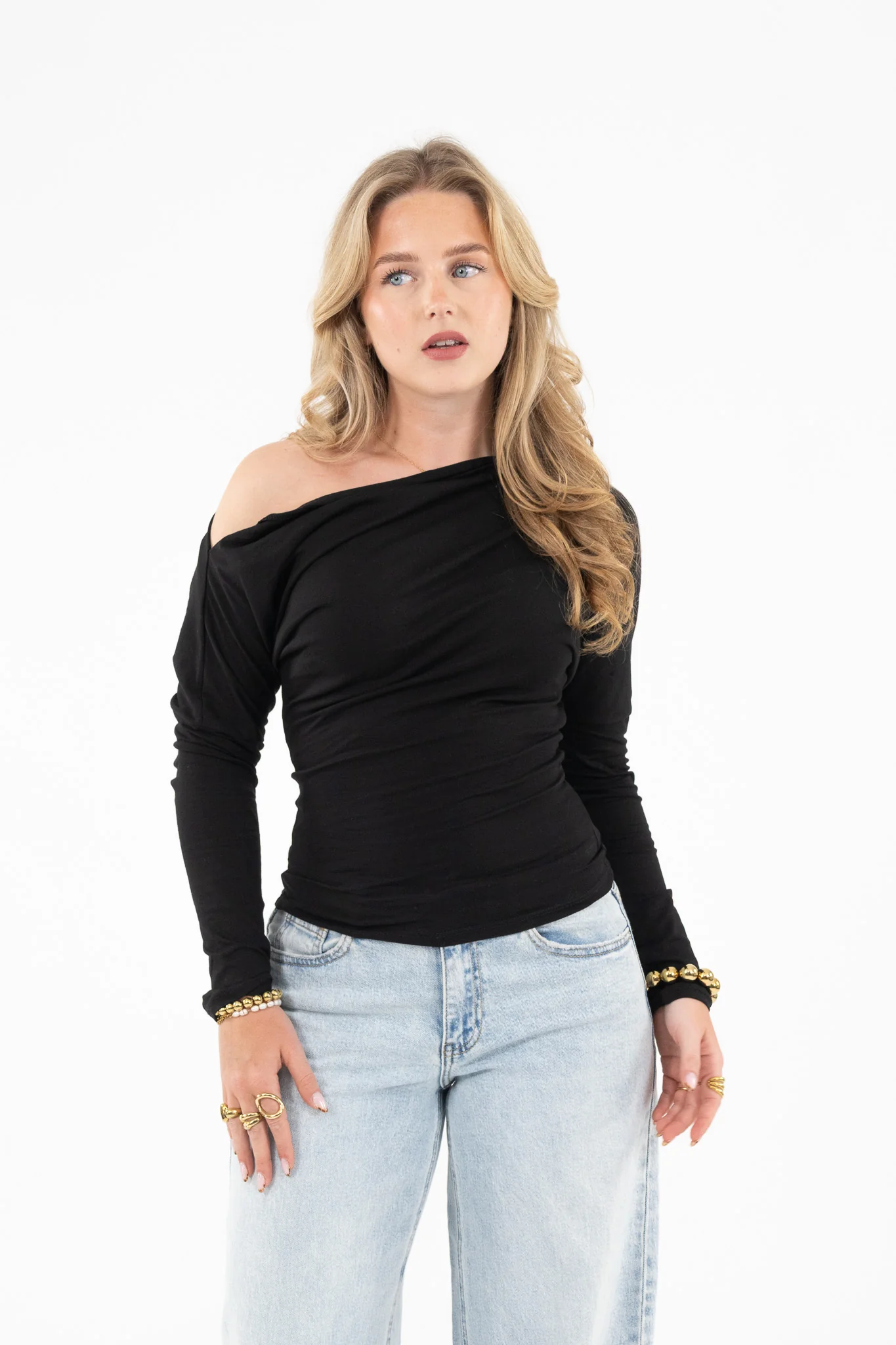 Tailored One Shoulder Top - Image 15