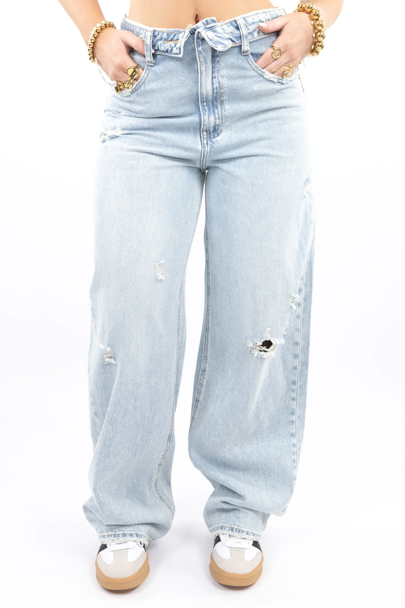 Viral Fold Over Jeans - Image 10