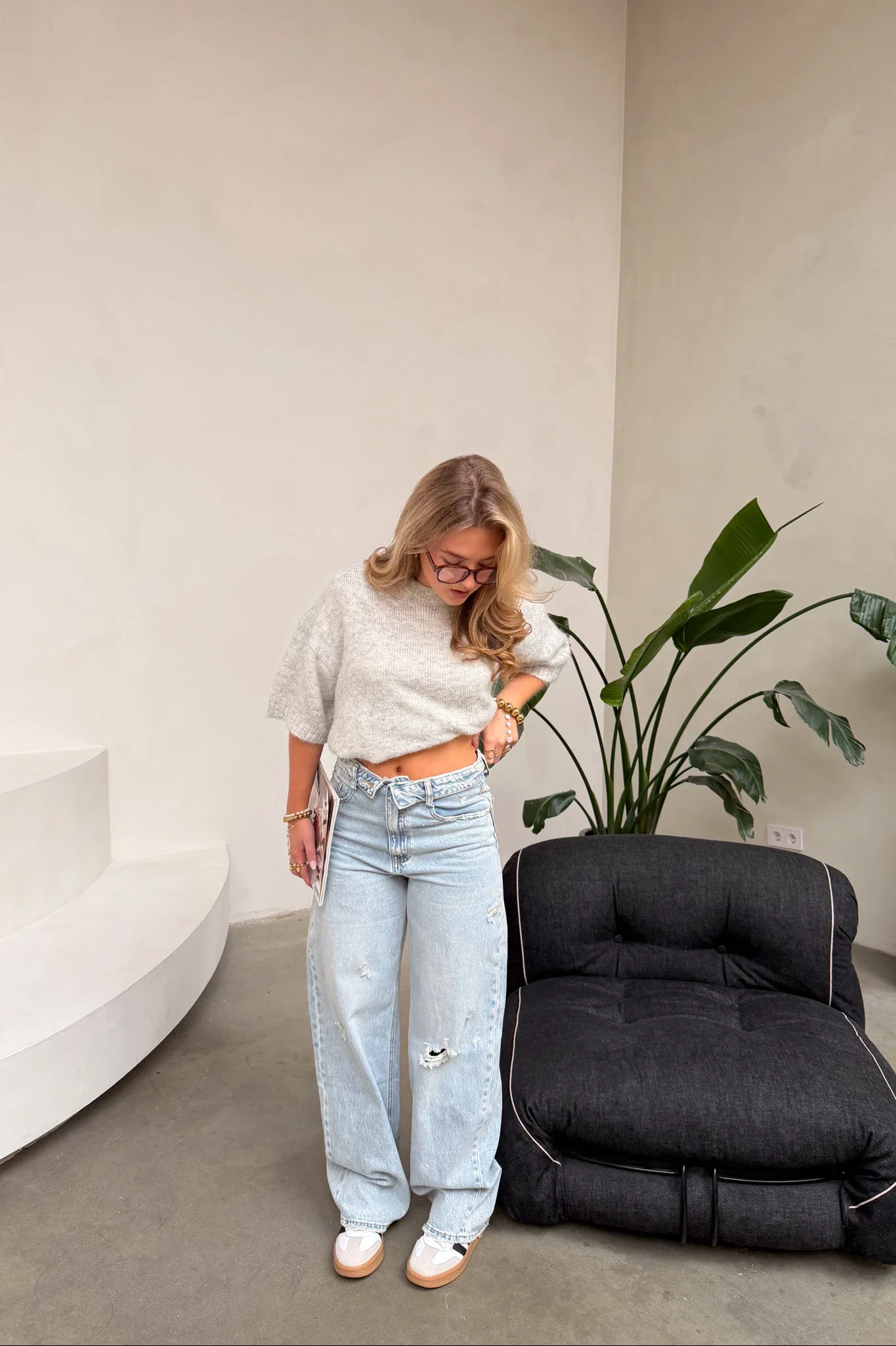 Viral Fold Over Jeans - Image 17
