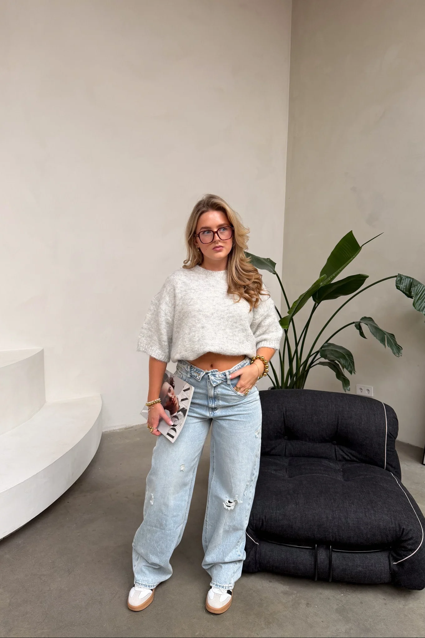 Viral Fold Over Jeans - Image 6