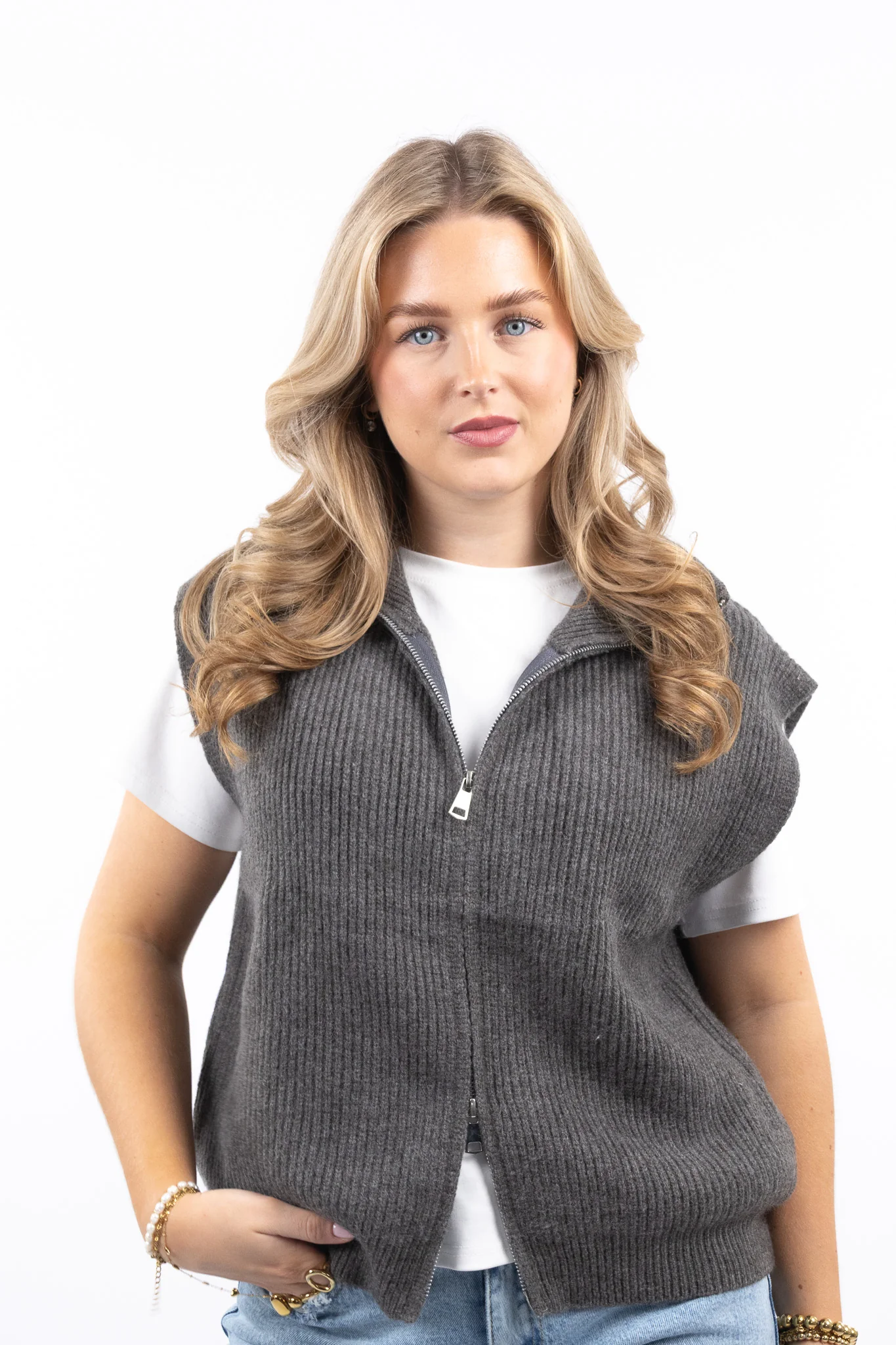 Zip Knit Vest - Image 4